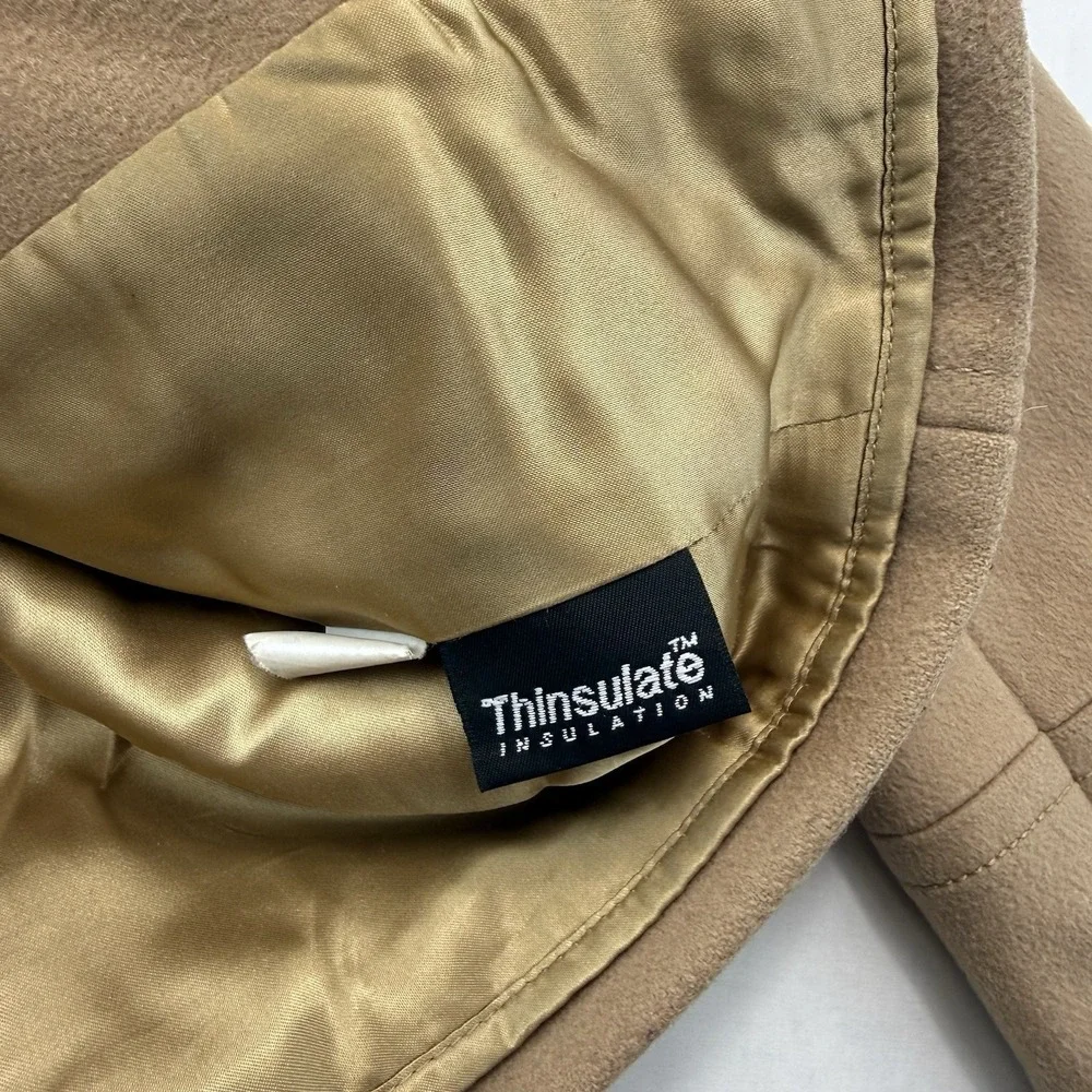 J Crew Peacoat Wool Nello Gori Thinsulate Jacket Womens 6 Tan - Picture 5 of 7